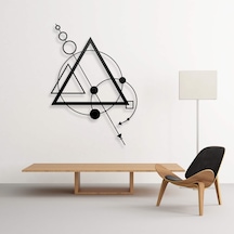 Geometrik Metal Ev Ofis Duvar Süs Hediye Tablo