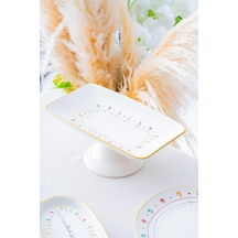 Acar Livaldi Ayaklı Sunum Tabağı - 28 Cm