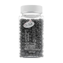 4 Mm Siyah Boncuk Şeker 250 G Pasta Ve Tatlı Dekor Şekeri