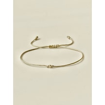 14 Ayar Dorika Toplu İpli Altın Bileklik Rengarenk Altın Bileklik Gold Bracelet Dorikalı Bileklik Gri