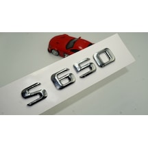 Benz S650 Bagaj Krom Metal 3M 3D Yazı Logo