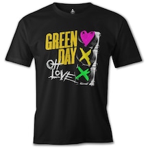 Green Day - Oh Love Siyah Erkek Tshirt