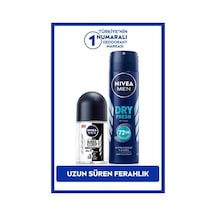 Nivea Erkek Dry Fresh 72 Saat Erkek Sprey Deodorant 150 ML + Black & White Original Roll-On Deodorant 25 ML