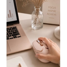 Hubrendy  Ergonomik Tasarımlı Kablosuz Mouse Bluetooth Ve Usb Alıcılı