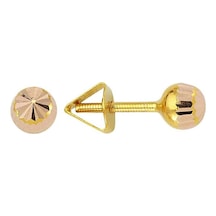 Altın Top Küpe 14 Ayar 1,35 Gram
