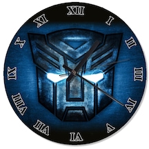 Transformers Logo Desenli Duvar Saati (407732015)