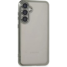 Newface Samsung Galaxy S23 Fe Kılıf Razer Lensli Silikon - Gümüş