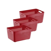 Selka Home 3'lü 4 Lt Lavin Süzgeç Bordo