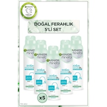 5'li Mineral Doğal Ferahlık Sprey Deodorant Seti