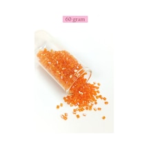 Kesme Cam Boncuk 2mm - 60 Gram - Şeffaf Turuncu - Bnc362