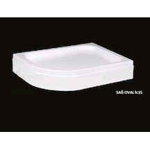 Alika Asimetrik Sağ Sol H15 Panelli Duş Teknesi 100 x 120