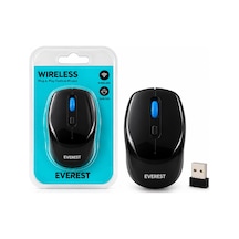 Wıreless - Kablosuz Siyah - Lacivert Usb Optical Mouse Vakum Ambalaj 1600dpı Pilli 1aa Smw-87