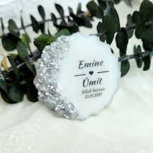 Söz Nişan Nikah Şekeri Hediyelik Magnet Taşlı Epoksi Mag 30 Adet