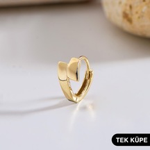 Goldkupe 14 Ayar Altın Tek Minik Halka Küpe 0,62 Gr-6312