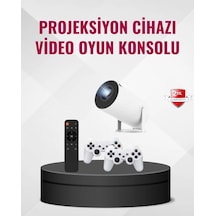 Kablosuz Mini Projeksiyon Cihazı Oyun Ve Film İçin Taşınabilir Ev Sineması