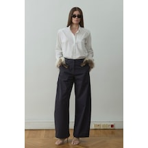 Suud Collection Beyaz Penny Basic Gömlek