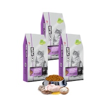 CatPlus Tavuklu ve Hamsili Kısırlaştırılmış Yetişkin Kedi Maması 3 x 1500 G