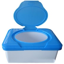 1 Adet Mavi-kuru Islak Mendil Kutusu Islak Mendil Saklama Kutusu Peçete Dağıtıcı Plastik Kağıt Konteyner Doku Tutucu Bebek Bakım Arabası Aksesuarları