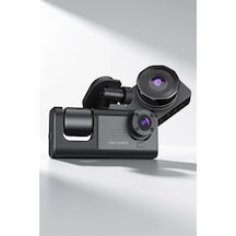Gece Görüşlü 3 Kameralı Araç İçi Kamera Geri Görüş Destekli Dashcam