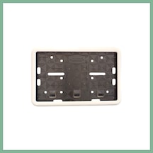 Bşkvirgo Çerçeveli Motor Plakalık Plaka Altlığı Beyaz 17x26 Cm Bsk2026