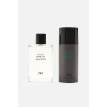 Zara Green Savage Erkek Parfüm EDT 90 ML + Green Savage Erkek Sprey Deodorant EDC 150 ML