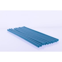 Winnboss Sıcak Silikon Mum Çubuk Mavi - Kalın 11x300mm 10 Lu Paket