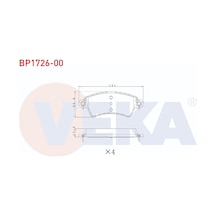 Disk Balata Peugeot 206 Ön - Veka