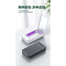 Dm Taşınabilir Uv Cep Telefonu Ve Mini Eşyalar İçin Maske Dezenfeksiyon Kutusu Sterilizatör Siyah