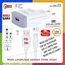 Syrox Q30 Micro Usb Girişli 3.0 Amper Hızlı Şarj Aleti+Kablo Seti (418197593)