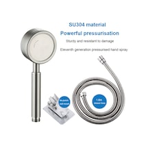 Geeksen Filtreli 304 Paslanmaz Çelik Duş Başlığı Tutucusu, 1,5 M Hortumlu Yüksek Kaliteli Çelik Duş Başlığı Seti, Metal Banyo Duş Başlığı Diğer