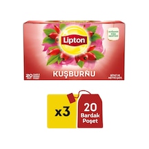 Kuşburnu Çayı Bardak Poşet 20 'li 3 Paket...