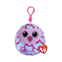 Ty Squishy Beanies Peluş Baykuş Anahtarlık Pinky Pembe