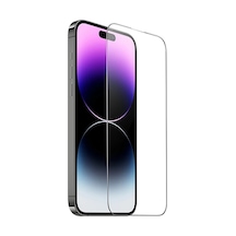 Hoco 9d Apple Uyumlu iPhone 15 Pro Max Tempered Kırılmaz Cam Ekran Koruyucu- 1903 - Renk: Şeffaf 2