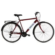 Bisan Hardy Şehir Bisikleti 46 Cm V 28" 21 Vites Bordo Siyah- Bordo - Siyah - Beyaz
