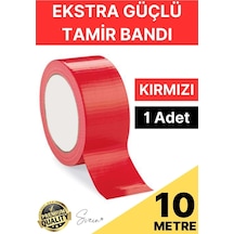 1 Adet 10 Mt Kırmızı Tamir Takviye Kapatıcı Güçlü Onarım Bandı Su Geçirmez Sızdırmaz Dayanım Çatlak