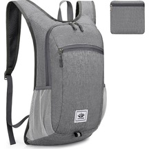 Hafif Çok Amaçlı Folding Sırt Çantası Outdoor Yürüyüş Seyahat Spor Sırt Çantası Gri 628 Açık Gri Açık Gri
