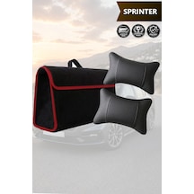 Sprinter Uyumlu Bagaj Çantası Koltuk Yastığı Siyah Renk Lüks Model