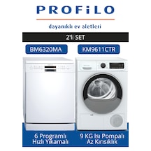 Profilo BM6320MA - KM9611CTR 2'li Beyaz Eşya Set