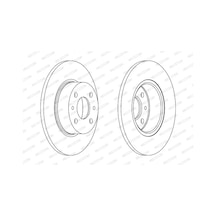 Fren Disk - Fiat Bravo, Stilo, Croma, Multipla, Linea, 164 - Ferodo-ddf066