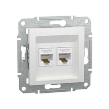 Schneider Asfora İkili Rj45 Cat5e Utp Beyaz - EPH4470121