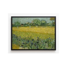 Van Gogh Van Gogh Arles Manzarası Ve İrisler Çerçevesiz Poster 21x30 Cm A4 Tablo Van Gogh