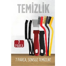 Mey İthalat 7 Parça Çok Amaçlı Temizlik Spatula Ve Fırça Seti 722477