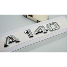A 140 Uyumlu Bagaj Krom Metal 3m 3d Yazı Logo