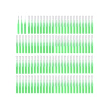 Qingmipy 100 Adet Diş Arası Fırçası Seti - Diş Temizliği Ve Ağız Sağlığı İçin Pratik Çözüm, Taşınabilir Saklama Kutusu İle Yeşil