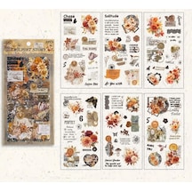 Vintage Sticker Stiker Çıkartma Etiket 6'lı Set- Twilight Story Çok Renkli