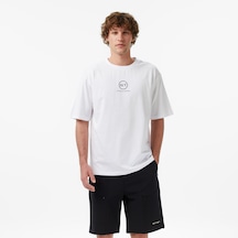 Unıted4 Regular Fit Erkek Beyaz T-shirt Oba