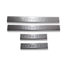 Toyota Corolla Sedan/hb Uyumlu Kapı Eşiği 4 Parça 2007-2012 Paslanmaz Krom