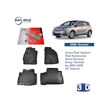 Toyota Uyumlu Verso 2009- Sonrası Rizline 3D Havuzlu Paspas