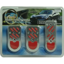 Pedal Seti Krom Kırmızı Manuel Vites Araç Geçmeli (260232777)