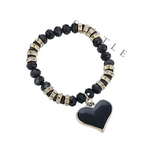 Black Heart Bileklik Siyah